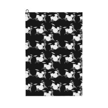 (All Over Drums Drummer White_4802) Golf Towel Funny Printed Cristmas Gift for Men Women Husband Dad Mom Birthday Golfers Fan