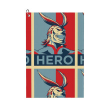 (ALL MIGHT - HERO Boku No Hero Academia My Hero Academia_6490) Golf Towel Funny Printed Cristmas Gift for Men Women Husband Dad Mom Birthday Golfers Fan