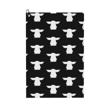 (Alien Silhouette_7857) Golf Towel Funny Printed Cristmas Gift for Men Women Husband Dad Mom Birthday Golfers Fan