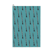 (Clarinet_7243) Golf Towel Funny Printed Cristmas Gift for Men Women Husband Dad Mom Birthday Golfers Fan