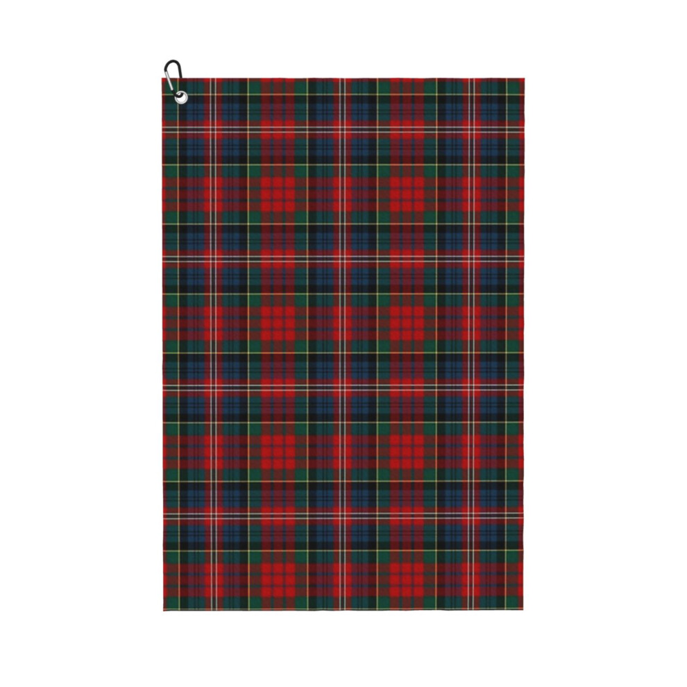 (Clan MacPherson Tartan_5904) Golf Towel Funny Printed Cristmas Gift for Men Women Husband Dad Mom Birthday Golfers Fan