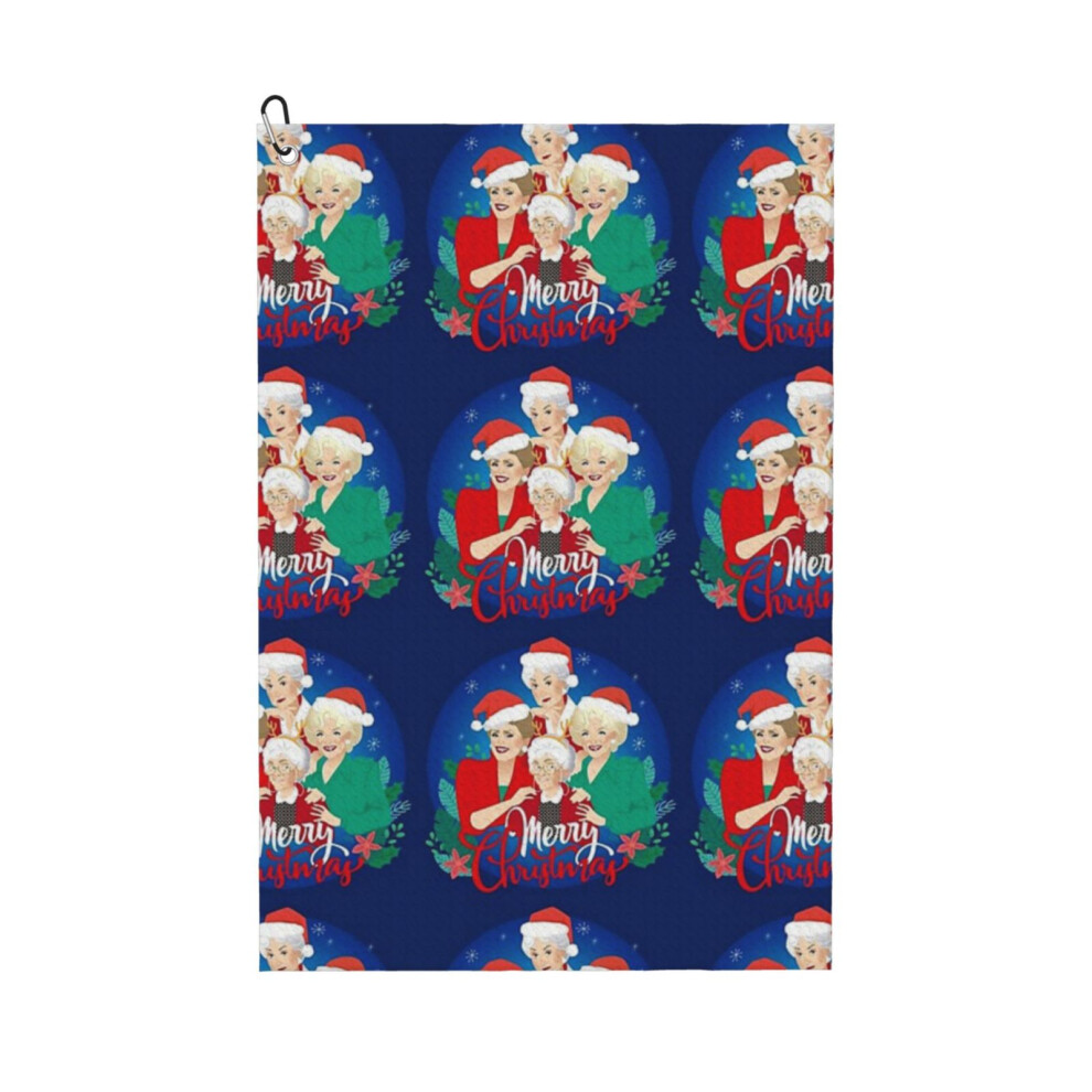 Photos - Golf   Towel Funny Printed Cristmas Gift for Men Women Husband Dad Mom Birthday ers Fan(Christmas Girls!6076)