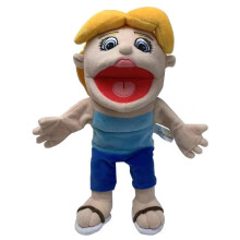 (Jeffy's Mom) Jeffy Puppet Plush Toy Doll Soft Stuffed Hand Puppet Zombies with multiple characters Christmas Gift