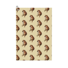 (Cheems Doge_3678) Golf Towel Funny Printed Cristmas Gift for Men Women Husband Dad Mom Birthday Golfers Fan