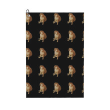 (Cheems Dog_9737) Golf Towel Funny Printed Cristmas Gift for Men Women Husband Dad Mom Birthday Golfers Fan