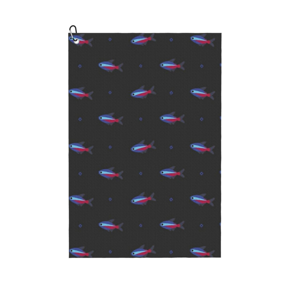 Photos - Golf   Towel Funny Printed Cristmas Gift for Men Women Husband Dad Mom Birthday ers Fan(Cardinal Tetra6480)