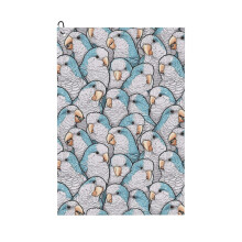 (Blue Quaker Monk Parakeets_7895) Golf Towel Funny Printed Cristmas Gift for Men Women Husband Dad Mom Birthday Golfers Fan