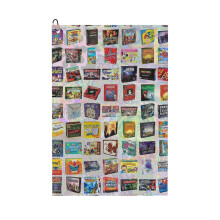 (Board Games_5234) Golf Towel Funny Printed Cristmas Gift for Men Women Husband Dad Mom Birthday Golfers Fan