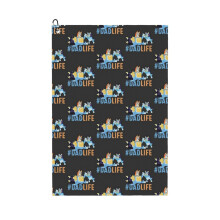 (Blueys DadLife Love Father's Day_3531) Golf Towel Funny Printed Cristmas Gift for Men Women Husband Dad Mom Birthday Golfers Fan