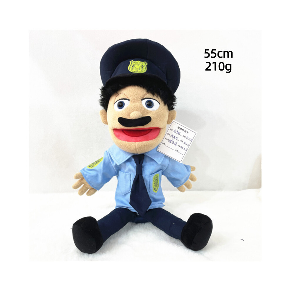 (Police Guy) Jeffy Puppet Plush Toy Doll Soft Stuffed Hand Puppet Zombies with multiple characters Christmas Gift