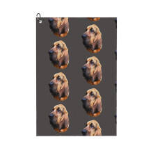 (Bloodhound Head _12068) Golf Towel Funny Printed Cristmas Gift for Men Women Husband Dad Mom Birthday Golfers Fan