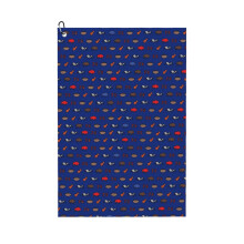 (Buffalo Superfan Pattern - Dark Blue_8119) Golf Towel Funny Printed Cristmas Gift for Men Women Husband Dad Mom Birthday Golfers Fan
