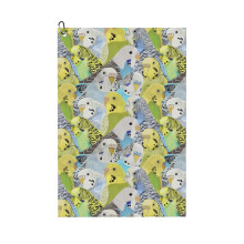 (Budgie Parakeets_5415) Golf Towel Funny Printed Cristmas Gift for Men Women Husband Dad Mom Birthday Golfers Fan