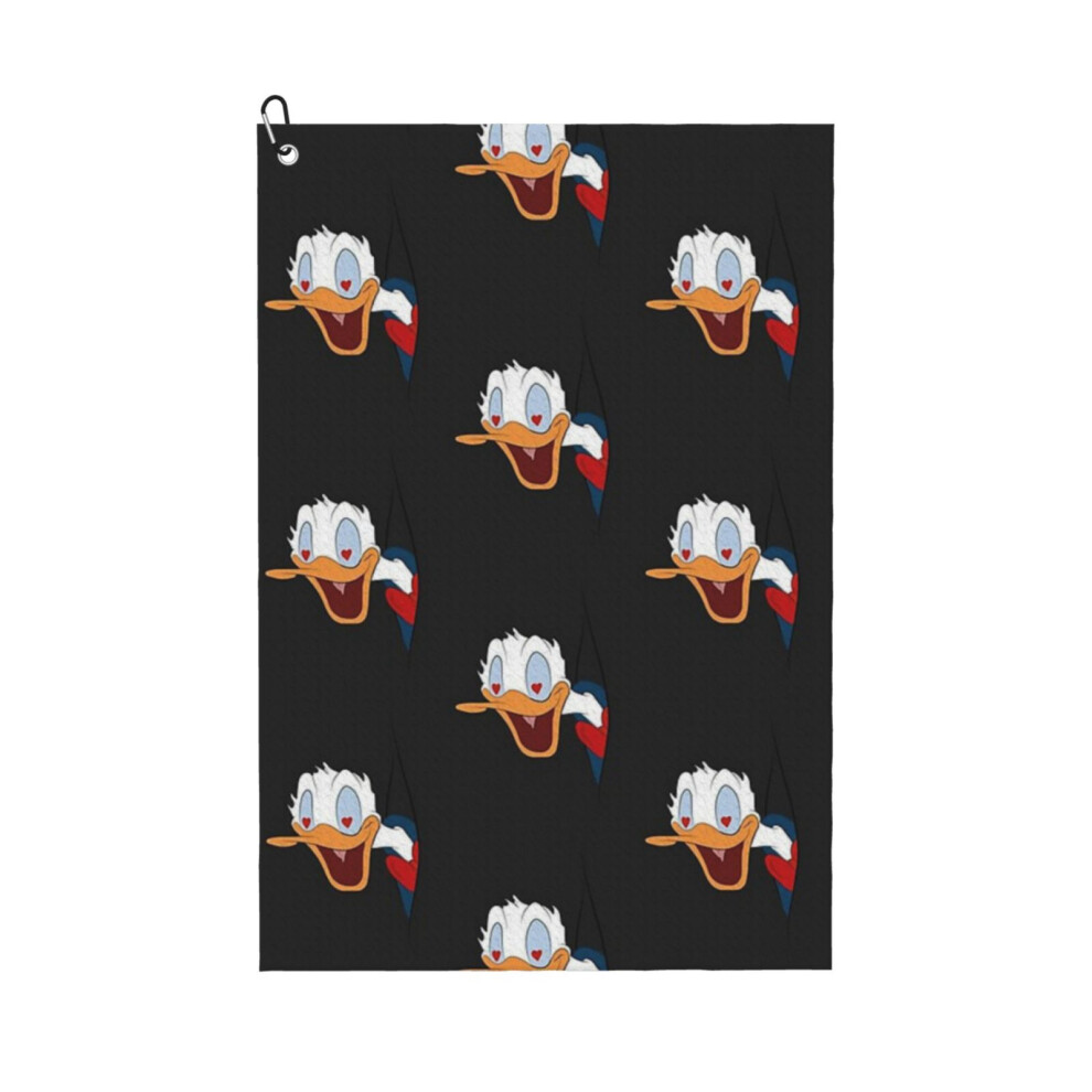 Whibos (Donald Duck_8554) Golf Towel Funny Printed Cristmas Gift For Men Women Husband Dad Mom Birthday Golfers Fan
