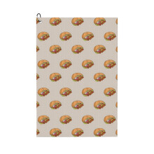 (DONER KEBAB PATTERN_7380) Golf Towel Funny Printed Cristmas Gift for Men Women Husband Dad Mom Birthday Golfers Fan