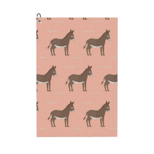 (Donkeys All Around_5953) Golf Towel Funny Printed Cristmas Gift for Men Women Husband Dad Mom Birthday Golfers Fan
