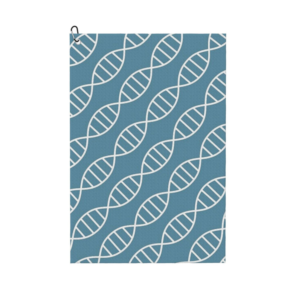 Photos - Golf   Towel Funny Printed Cristmas Gift for Men Women Husband Dad Mom Birthday ers Fan(DNA Biotech Pattern Blue22909)