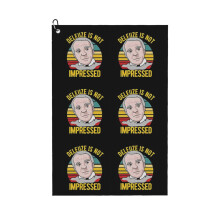 (Deleuze Is Not Impressed - Philosophy_4386) Golf Towel Funny Printed Cristmas Gift for Men Women Husband Dad Mom Birthday Golfers Fan