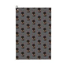 (Dennis The Doberman Pinscher_4616) Golf Towel Funny Printed Cristmas Gift for Men Women Husband Dad Mom Birthday Golfers Fan