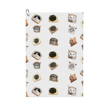 (Bread Kitties_6715) Golf Towel Funny Printed Cristmas Gift for Men Women Husband Dad Mom Birthday Golfers Fan