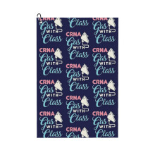 (CRNA Gas With Class_3809) Golf Towel Funny Printed Cristmas Gift for Men Women Husband Dad Mom Birthday Golfers Fan