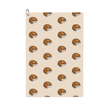 (Cream Cheese Bagel_3095) Golf Towel Funny Printed Cristmas Gift for Men Women Husband Dad Mom Birthday Golfers Fan