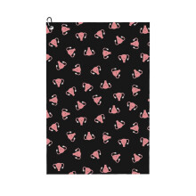 (Crazy Happy Uterus In Black, Small Repeat_22605) Golf Towel Funny Printed Cristmas Gift for Men Women Husband Dad Mom Birthday Golfers Fan