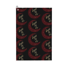 (Crescent City Quote Light It Up - Black Background_7313) Golf Towel Funny Printed Cristmas Gift for Men Women Husband Dad Mom Birthday Golfers Fan