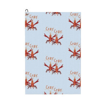 (Cray Cray Crayfish_5761) Golf Towel Funny Printed Cristmas Gift for Men Women Husband Dad Mom Birthday Golfers Fan