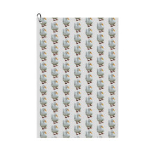 (Cute White Duck (Pekin)_9659) Golf Towel Funny Printed Cristmas Gift for Men Women Husband Dad Mom Birthday Golfers Fan