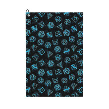 (D20 Dice Set Pattern (Blue)_4753) Golf Towel Funny Printed Cristmas Gift for Men Women Husband Dad Mom Birthday Golfers Fan