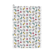 (Covid 19_5034) Golf Towel Funny Printed Cristmas Gift for Men Women Husband Dad Mom Birthday Golfers Fan