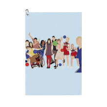 (Glee Characters_4082) Golf Towel Funny Printed Cristmas Gift for Men Women Husband Dad Mom Birthday Golfers Fan