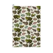 (For The Love Of Frogs_10671) Golf Towel Funny Printed Cristmas Gift for Men Women Husband Dad Mom Birthday Golfers Fan