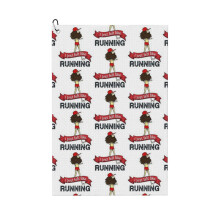 (Forrest Gump 90s Movie, I Just Felt Like Running,funny Workout, Retro Jogging Shirt ,vintage_8250) Golf Towel Funny Printed Cristmas Gift for Men Women Husband Dad Mom Birthday Golfers Fan