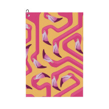 (Flamingo Maze_3579) Golf Towel Funny Printed Cristmas Gift for Men Women Husband Dad Mom Birthday Golfers Fan