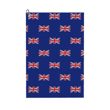 (Flag Of UK_4424) Golf Towel Funny Printed Cristmas Gift for Men Women Husband Dad Mom Birthday Golfers Fan