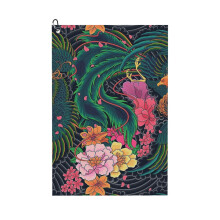 (Japanese Motive Design, The Grand Phoenix_6871) Golf Towel Funny Printed Cristmas Gift for Men Women Husband Dad Mom Birthday Golfers Fan