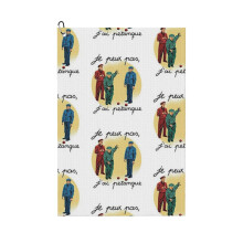 (JE PEUX PAS, J'AI PETANQUE_11738) Golf Towel Funny Printed Cristmas Gift for Men Women Husband Dad Mom Birthday Golfers Fan
