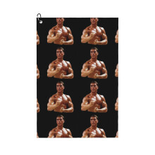 (Jean-Claude Van Damme_5712) Golf Towel Funny Printed Cristmas Gift for Men Women Husband Dad Mom Birthday Golfers Fan