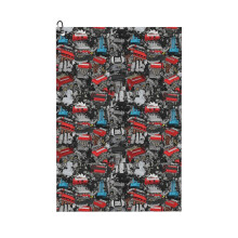 (JDM Engines Pattern Bomb_4235) Golf Towel Funny Printed Cristmas Gift for Men Women Husband Dad Mom Birthday Golfers Fan