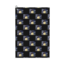 (Johnny Mathis Singing Winter Wonderland_7573) Golf Towel Funny Printed Cristmas Gift for Men Women Husband Dad Mom Birthday Golfers Fan