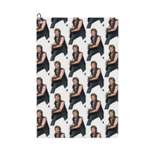(Jon Bon Jovi Play Guitar_5789) Golf Towel Funny Printed Cristmas Gift for Men Women Husband Dad Mom Birthday Golfers Fan