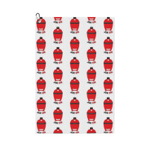 (Joe On Kamado Grill Design - BBQ Gift - Meat Smoking._12311) Golf Towel Funny Printed Cristmas Gift for Men Women Husband Dad Mom Birthday Golfers Fan
