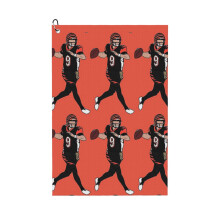 (Joe Burrow Bengals_5358) Golf Towel Funny Printed Cristmas Gift for Men Women Husband Dad Mom Birthday Golfers Fan