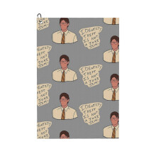 (Jim As Dwight (Identity Theft Is Not A Joke Jim!)_11439) Golf Towel Funny Printed Cristmas Gift for Men Women Husband Dad Mom Birthday Golfers Fan