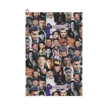 (Jensen Ackles Collage_10360) Golf Towel Funny Printed Cristmas Gift for Men Women Husband Dad Mom Birthday Golfers Fan
