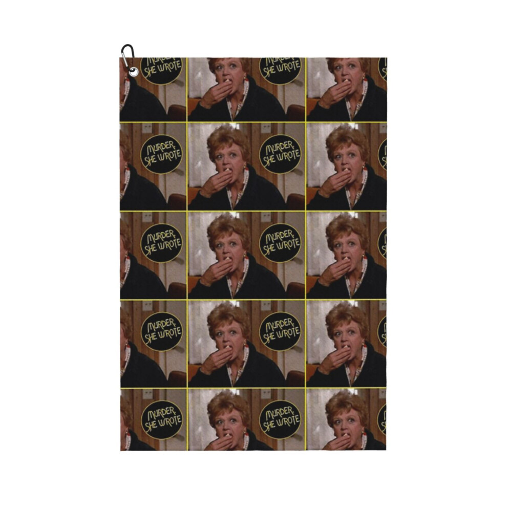 (Jessica Fletcher - Murder She Wrote V. 2_14877) Golf Towel Funny Printed Cristmas Gift for Men Women Husband Dad Mom Birthday Golfers Fan