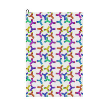 (Immunoglobulin (Antibody) Color Pop_11195) Golf Towel Funny Printed Cristmas Gift for Men Women Husband Dad Mom Birthday Golfers Fan