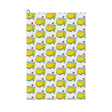 (Masters_10642) Golf Towel Funny Printed Cristmas Gift for Men Women Husband Dad Mom Birthday Golfers Fan